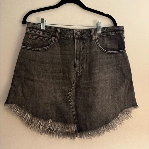 Free People Bailey Frayed Denim Skirt ASO Miranda Lambert - Picture 6 of 10